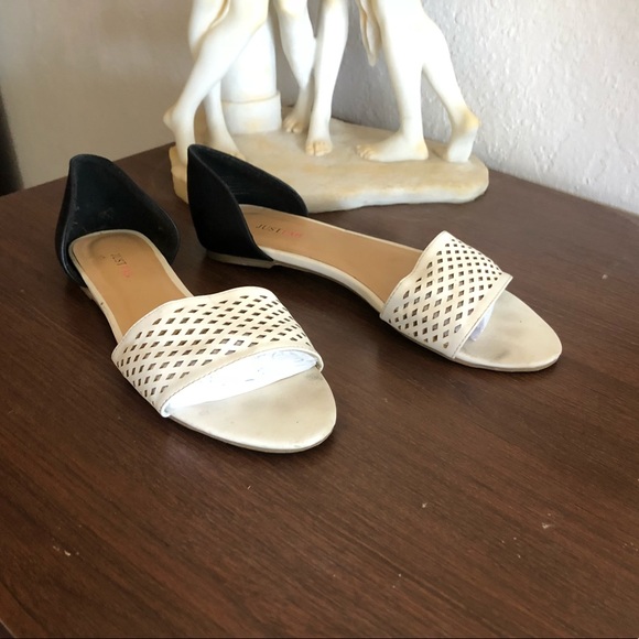 JustFab Shoes - Perforated Sandals